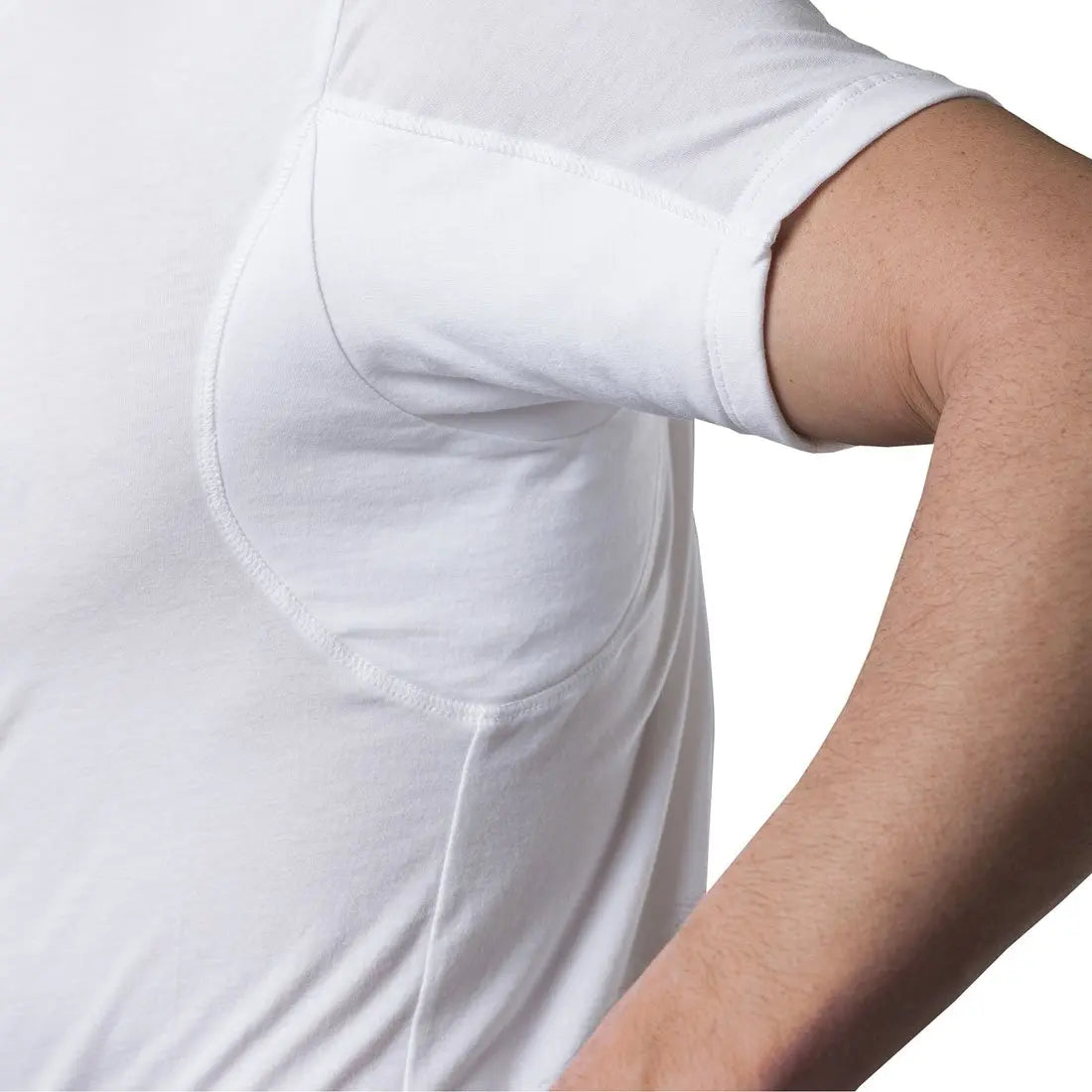 T-shirt invisible sous vêtements homme 100% cotton – Anti-auréoles, respirant et anti-odeur